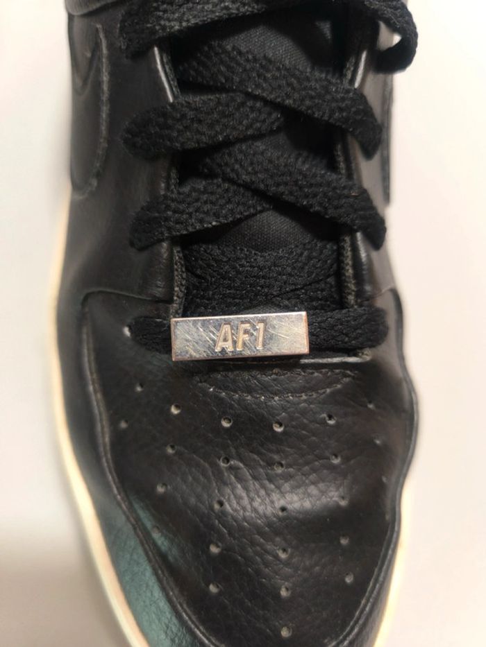 Baskets Nike air force one sage low noir cuir - photo numéro 8