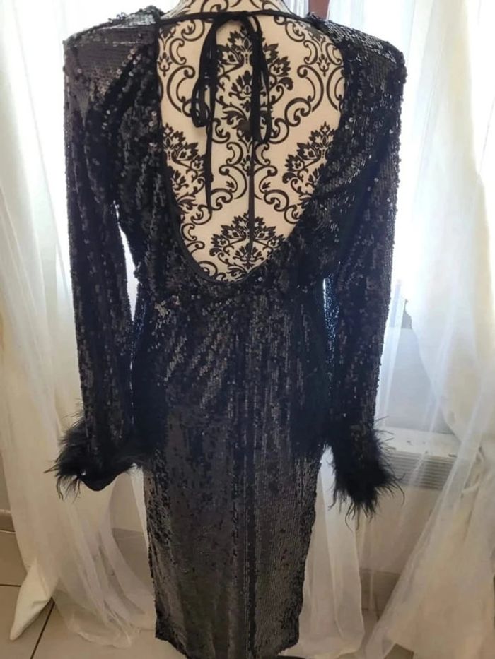 Robe de soirée midi noire 38 - photo numéro 7
