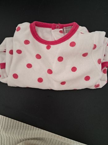 Grenouillère à pois 1 mois