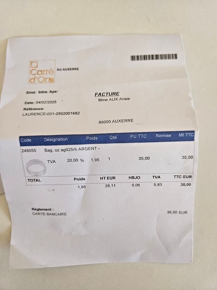 Bague argent no - photo numéro 8