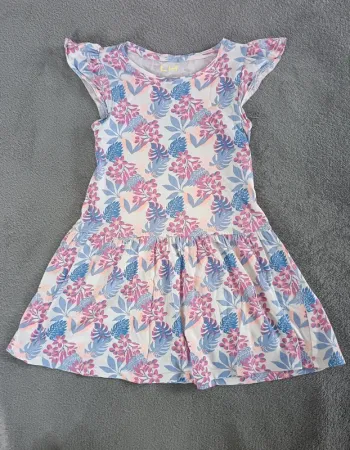 Robe motifs fleur La Halle 8 ans