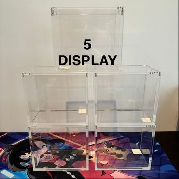 5 protections acryliques aimantées pour DISPLAY Pokémon