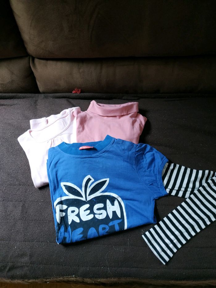 Lot 3 tee shirt manches longues