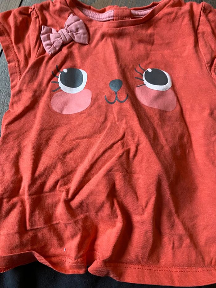 Ensemble gris rose fille 9-12mois - photo numéro 2