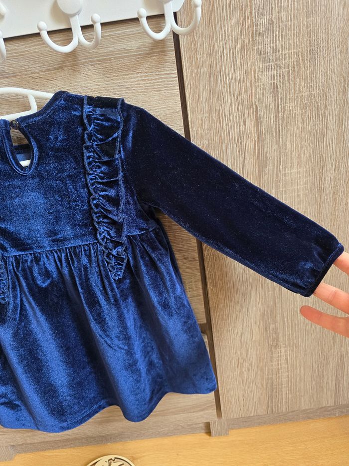 Vêtement Bébé Fille - Robe bleu - Tex Baby - 12 mois - photo numéro 7