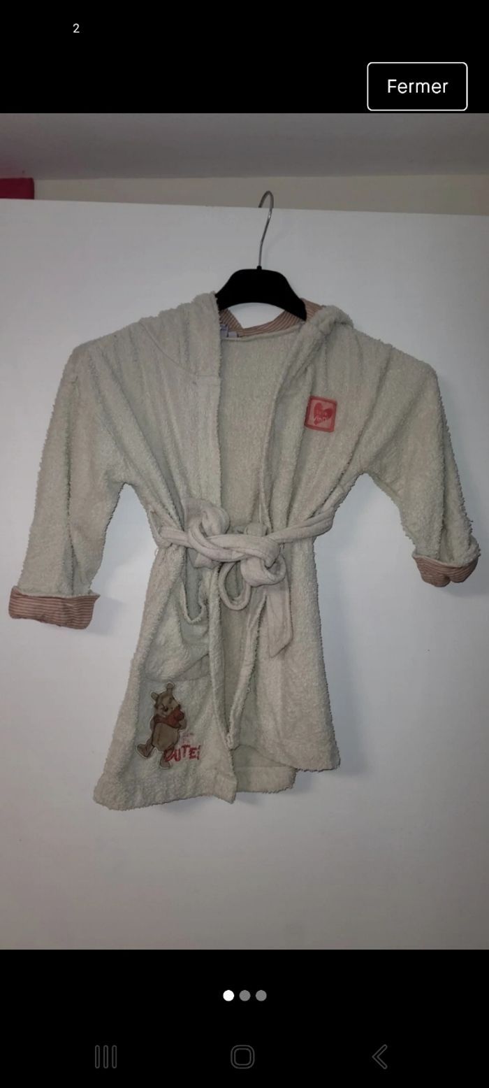 Peignoir fille disney winni l ourson 2 ans