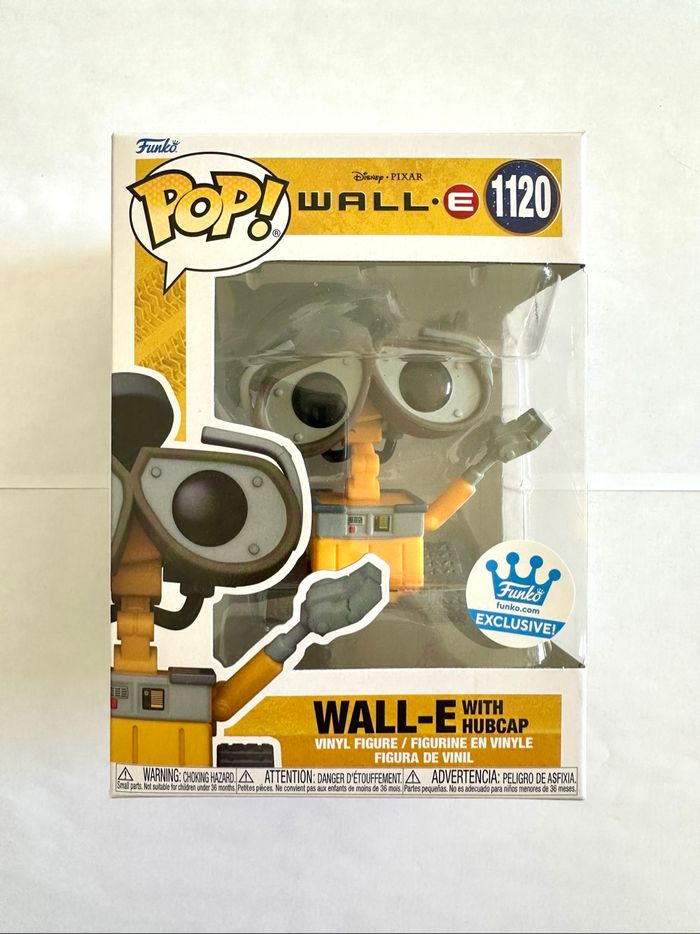 Figurine Funko Pop Wall-E with hubcap numéro 1120 Disney Pixar
