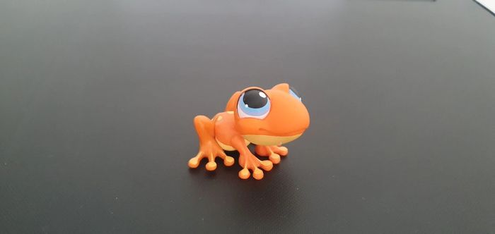 Littlest Pet Shop année 2007 Grenouille orange - photo numéro 2