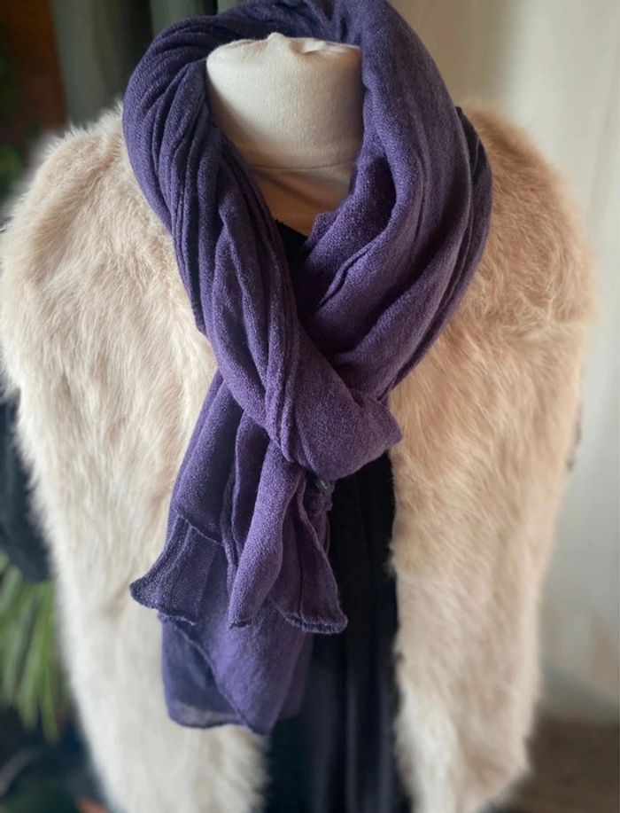 Écharpe Laine - Violet N°11