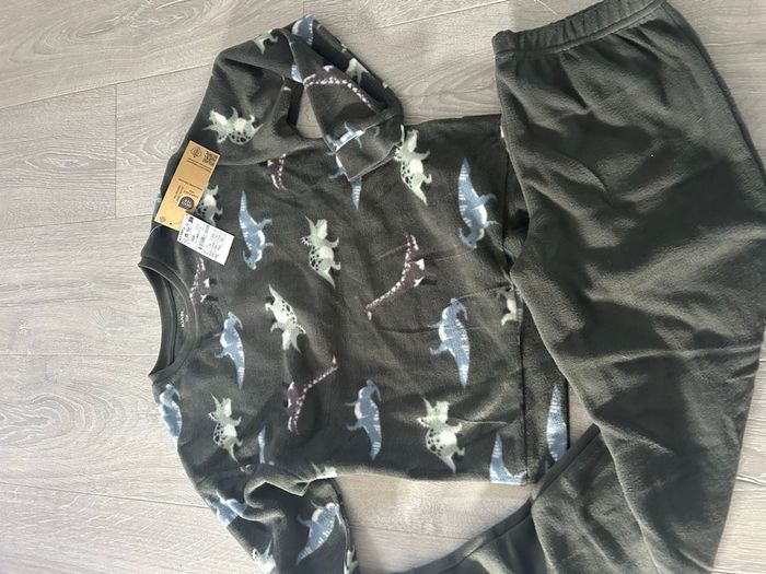 Pyjama polaire kaki 10 ans - photo numéro 2