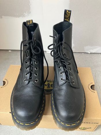 Chaussures Homme Dr Martens 1460 PASCAL BEX EN CUIR noir Taille 47