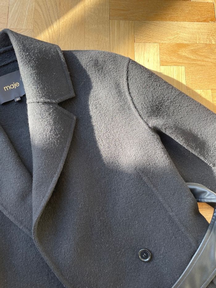 Manteau noir MAJE - photo numéro 3