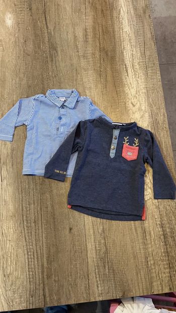 Lot tee shirt manche longue taille 6 mois