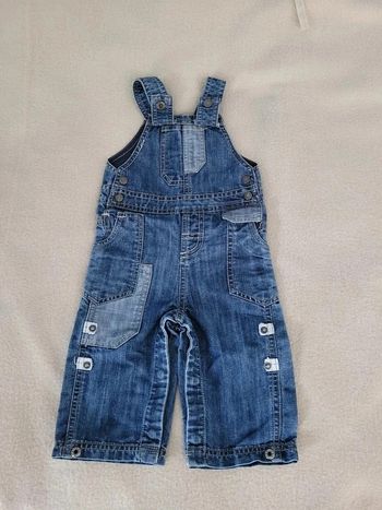 salopette en jeans tape à l'oeil 12 mois 74 cm