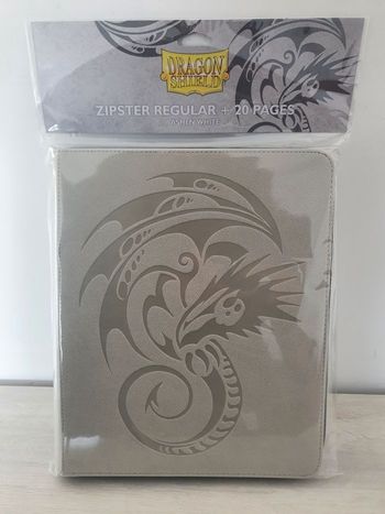 Portfolio Classeur Dragon Shield Zipster Regular 360 Ashen White