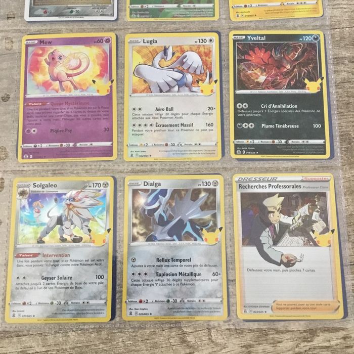 Cartes Pokémon célébrations . - photo numéro 4