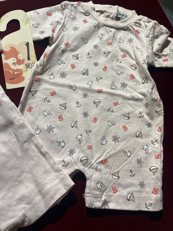 Lots de 2 barboteuses 1mois - photo numéro 3