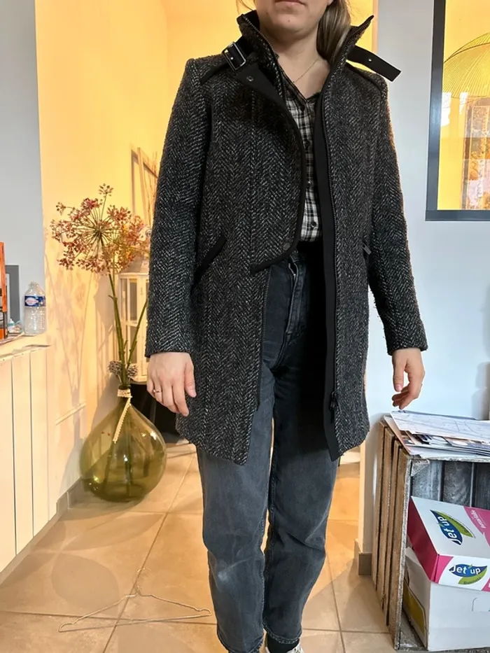 manteau comptoir des cotonniers taille 34 - photo numéro 7