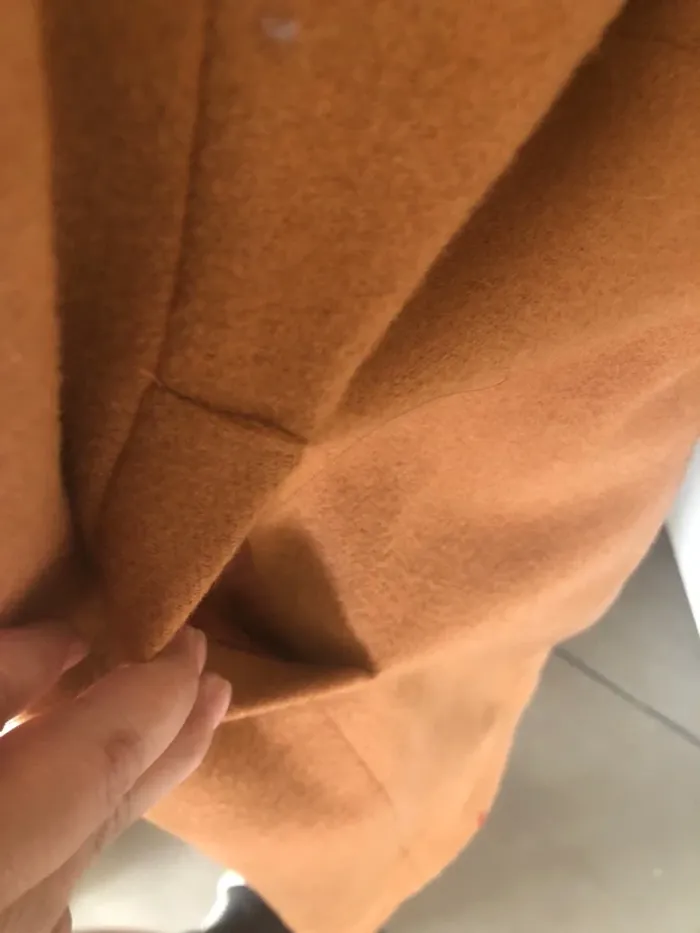 Manteau long couleur camel T36 femme 🧥 - photo numéro 7