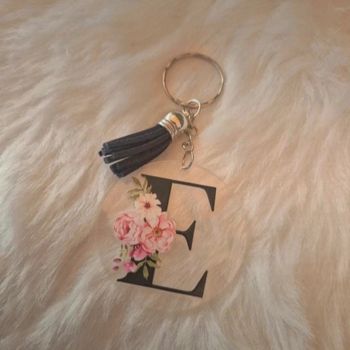 Porte-clés acrylique lettre E ! 🤩 #PorteCle #Lettre #Accessoire