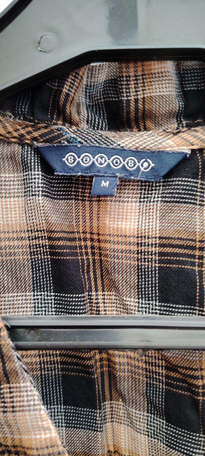 Chemise à carreaux Bonobo – Taille M – coupe légère et fluide - photo numéro 2