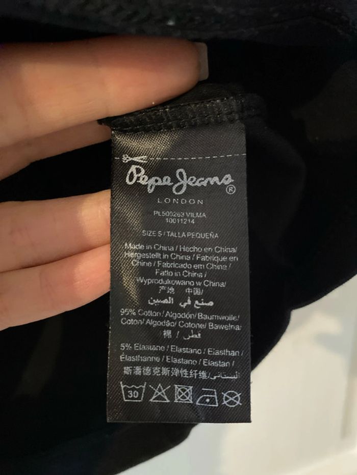 T-shirt noir pepe jeans - photo numéro 3
