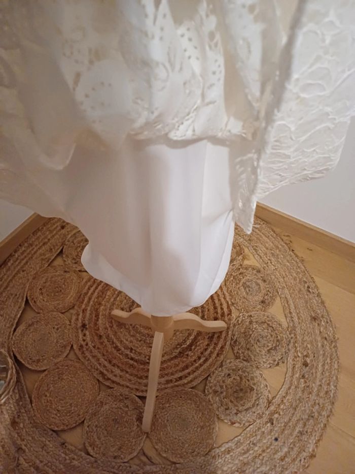 Robe blanche bohème en dentelle neuve Z Studio taille S/M 36/38 - photo numéro 5