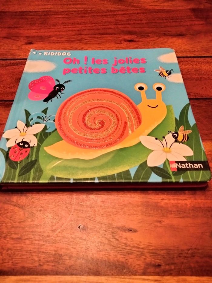 Livre kididoc oh les jolies petites bêtes Nathan 2/4 ans