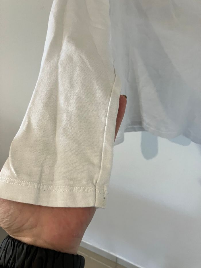 T-shirt manches longues blanc garçon 8 ans Kiabi - photo numéro 6