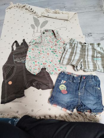 Lot short salopette culotte courte
