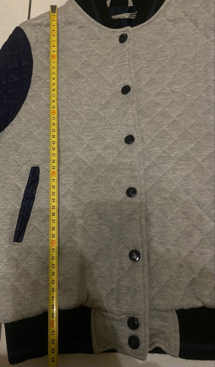 Veste matelassée »Gertrude »bleu marine et grise - photo numéro 7