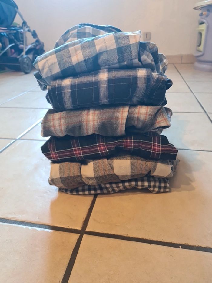 Lot 6 chemises manches longues