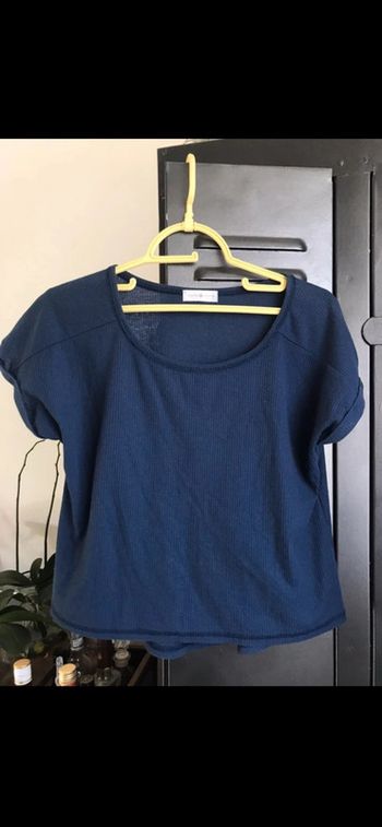 Teeshirt , CacheCache, taille L, bleu marine