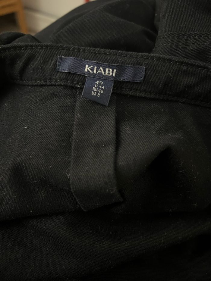 Combinaison pantalon en jean noir Kiabi - photo numéro 4