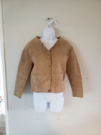 Veste croute de cuir