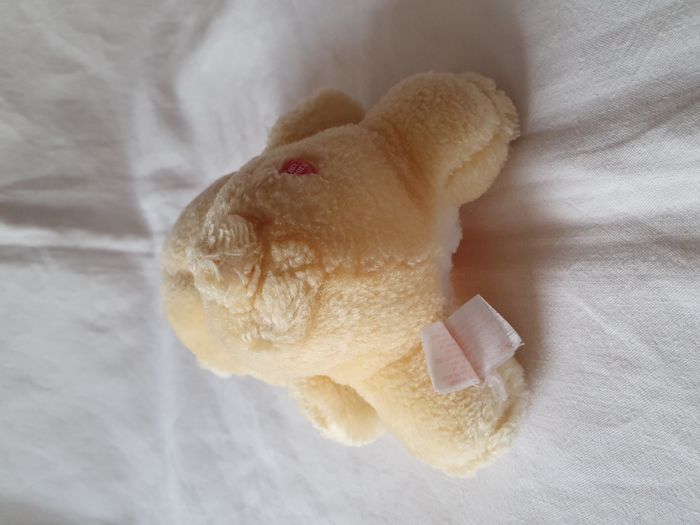 Peluche Bisounours Grosjojo Jaune Kenner Care Bears H 18 cm Vintage - photo numéro 4