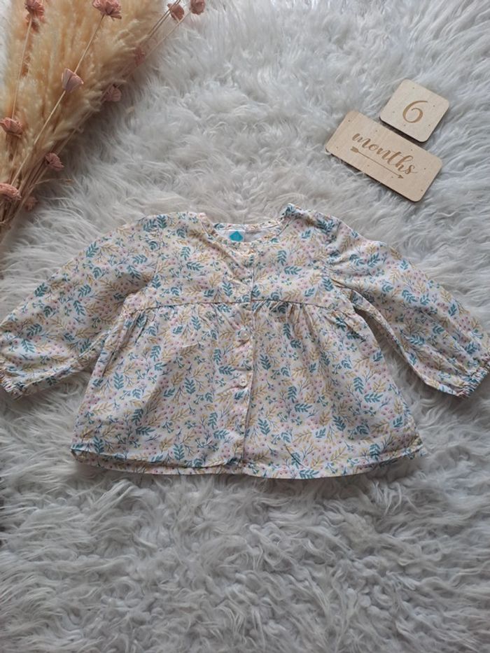 Blouse fleurie tex 6mois