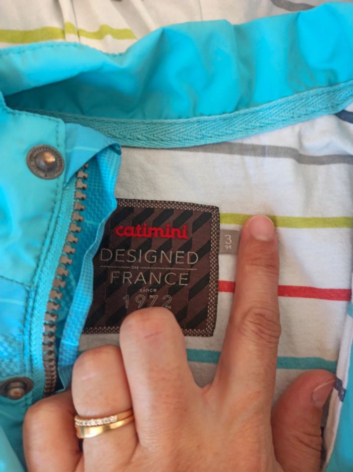 Veste mi saison catimini 3 ans - 2 en 1 - photo numéro 3
