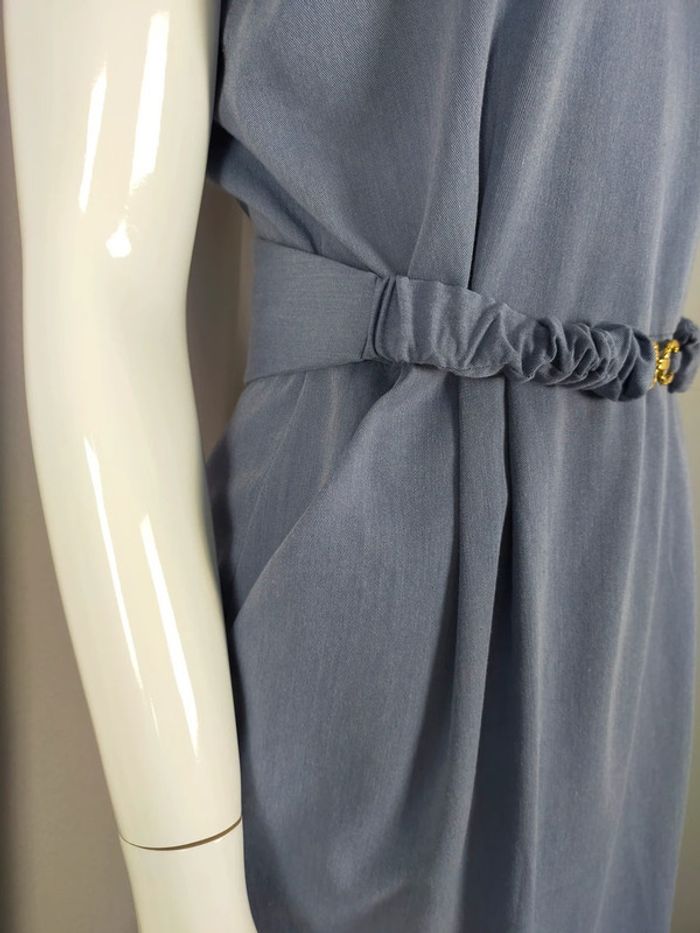 Robe bleue ceinturée – Froggy – Taille 2 - photo numéro 8
