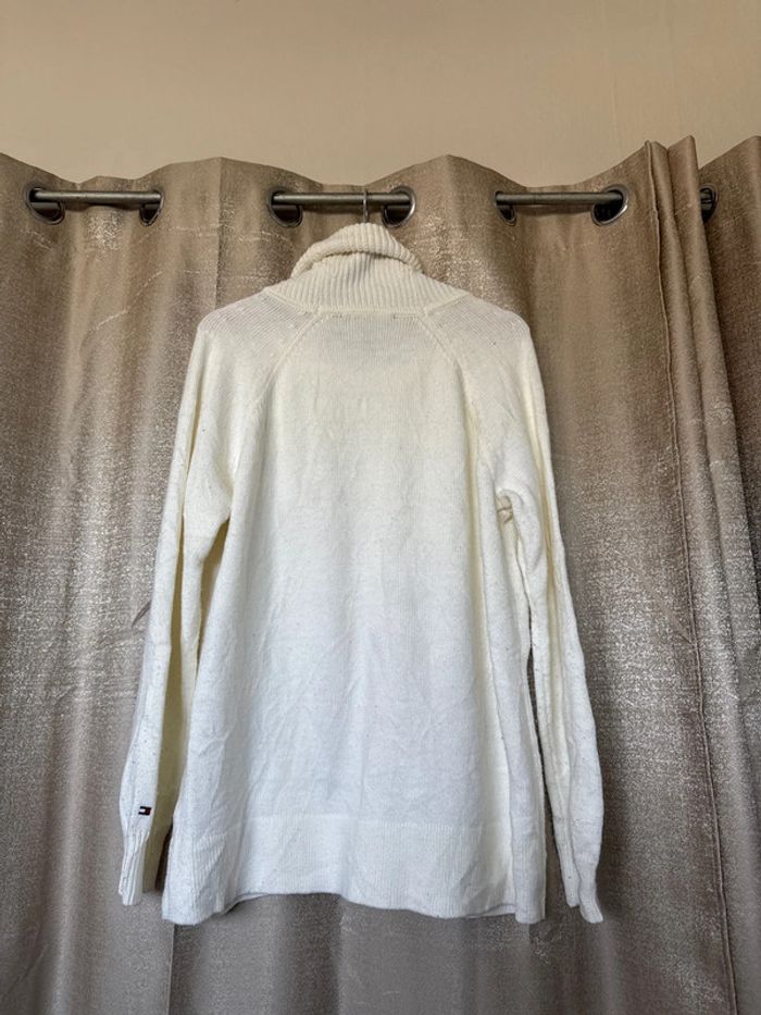 Pull col roulé torsadé Tommy Hilfiger – blanc – Taille XL - photo numéro 6