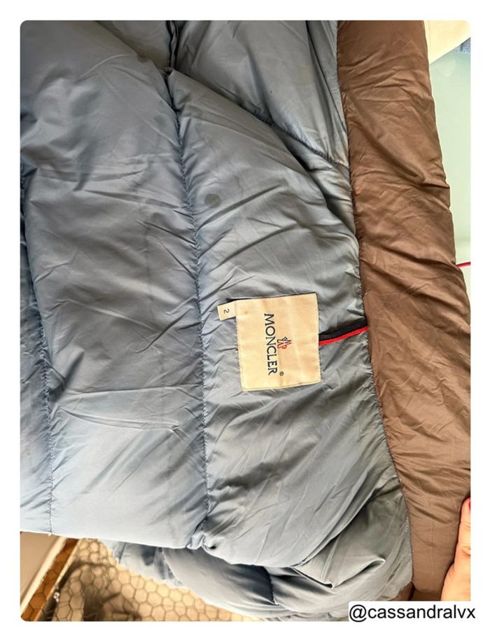 Doudoune Moncler marron - photo numéro 6