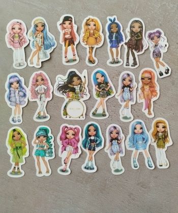 Lot stickers autocollants Rainbow High
