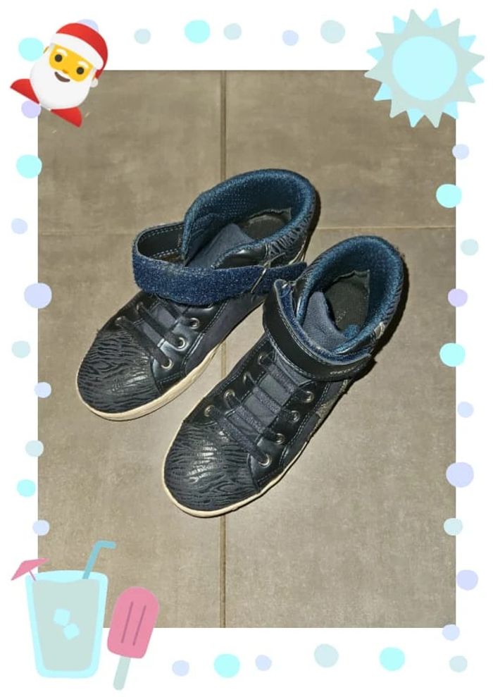 Geox fille basket montante bottine 34 - photo numéro 2