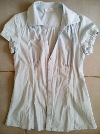 chemise taille 40 neuve bleu clair