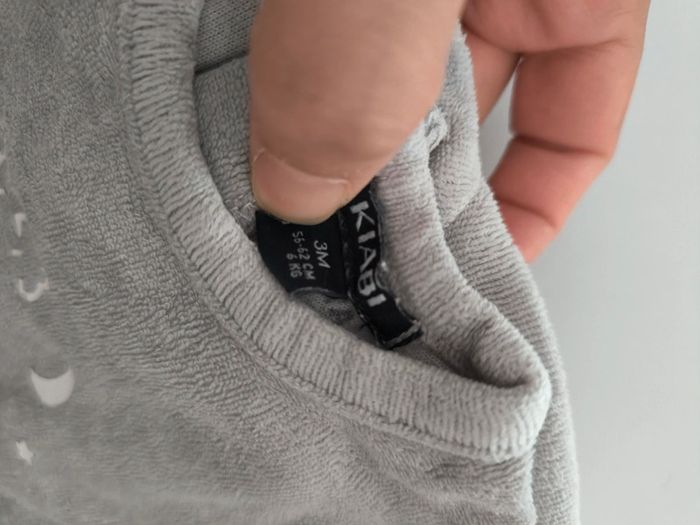 Pyjamas gris 3 mois - photo numéro 3