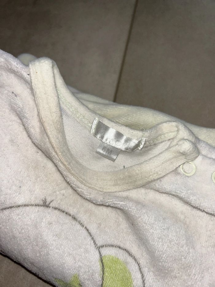 Pyjama velours 2 pièces, 6 mois - photo numéro 4