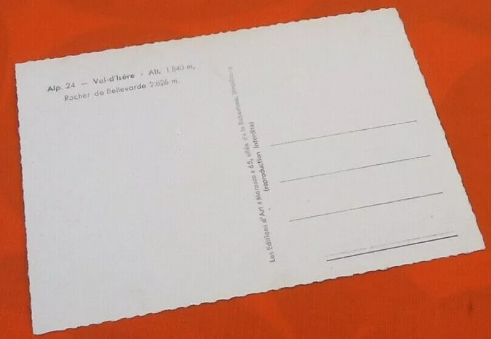 Carte postale ancienne Val d' Isère (Savoie) Rocher de Bellevarde 2826m - photo numéro 3