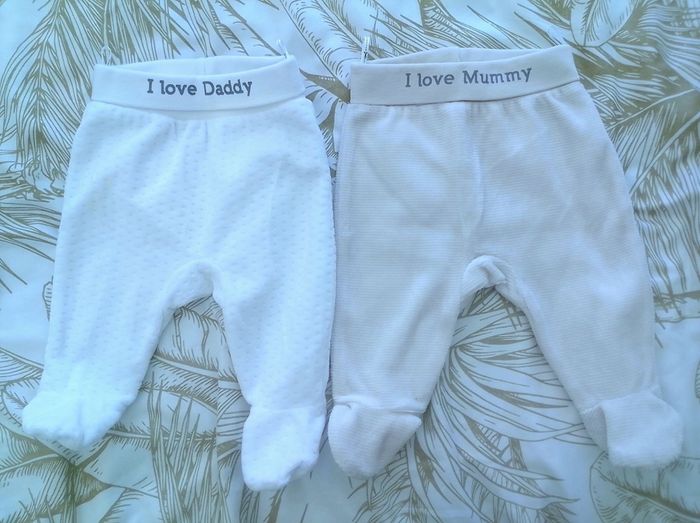Lot 2 pantalon pyjama 0/1 mois