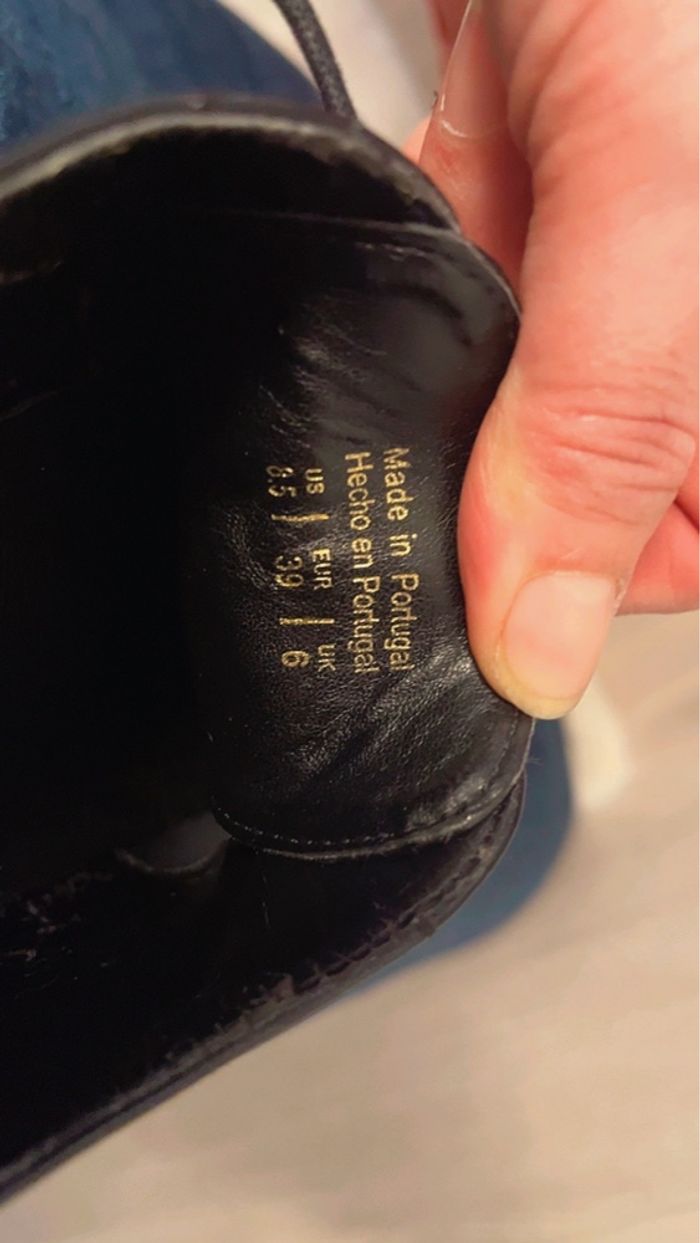 Derbys en cuir verni pour femme