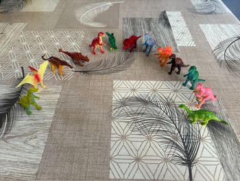 Lot de 13 petits dinosaures, jouet enfant